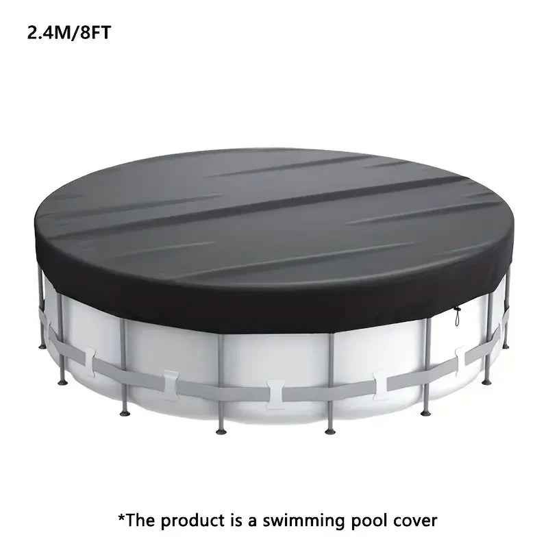 1 Piece Waterproof Foldable Round Pool Cover, Waterproof, Dustproof, Insect Resistant, For Inground Pool Protector Dust Cover