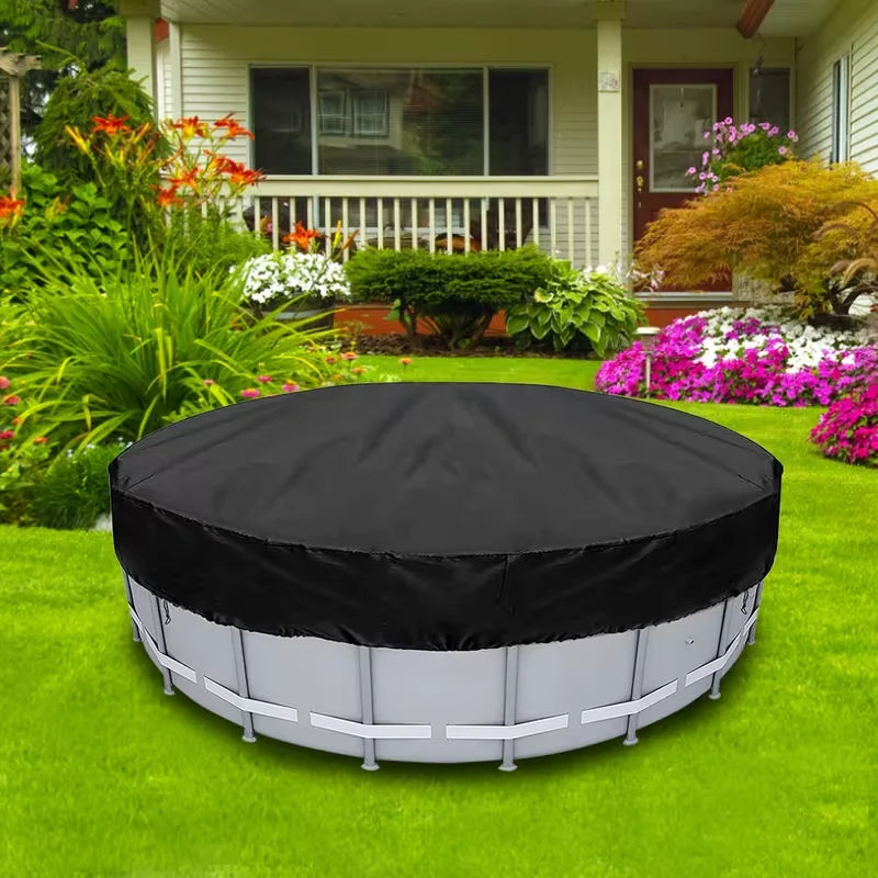1 Piece Waterproof Foldable Round Pool Cover, Waterproof, Dustproof, Insect Resistant, For Inground Pool Protector Dust Cover
