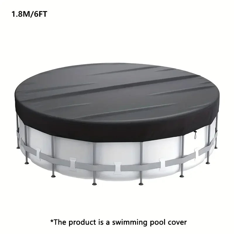 1 Piece Waterproof Foldable Round Pool Cover, Waterproof, Dustproof, Insect Resistant, For Inground Pool Protector Dust Cover