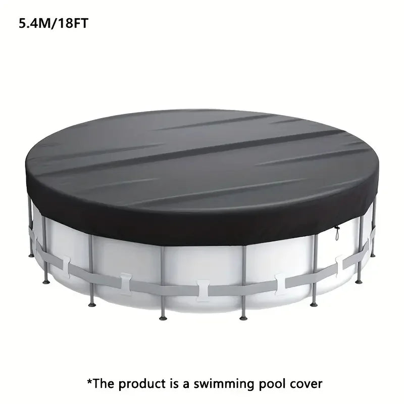 1 Piece Waterproof Foldable Round Pool Cover, Waterproof, Dustproof, Insect Resistant, For Inground Pool Protector Dust Cover