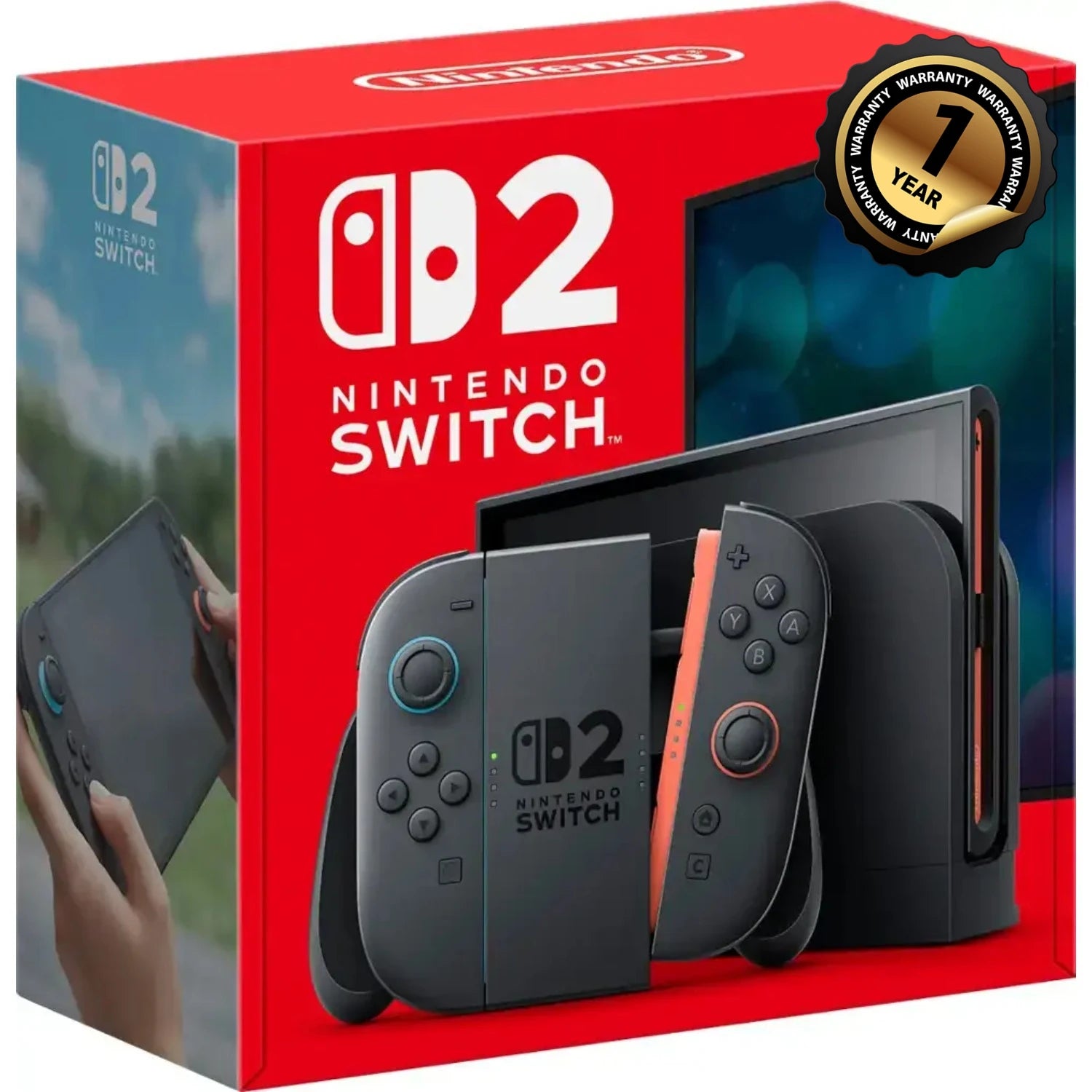 Nintendo Switch 2 Console-Hong Kong Version (HK Charger with HK to US Plug Adapter), with Switch 2 Micro SD Card-HK Version