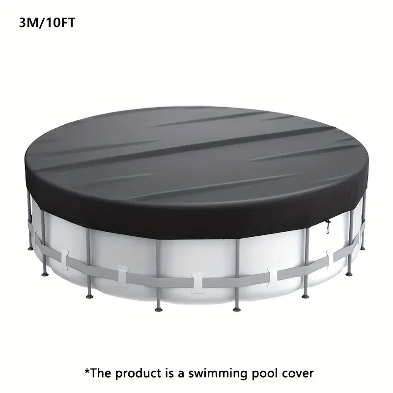 1 Piece Waterproof Foldable Round Pool Cover, Waterproof, Dustproof, Insect Resistant, For Inground Pool Protector Dust Cover