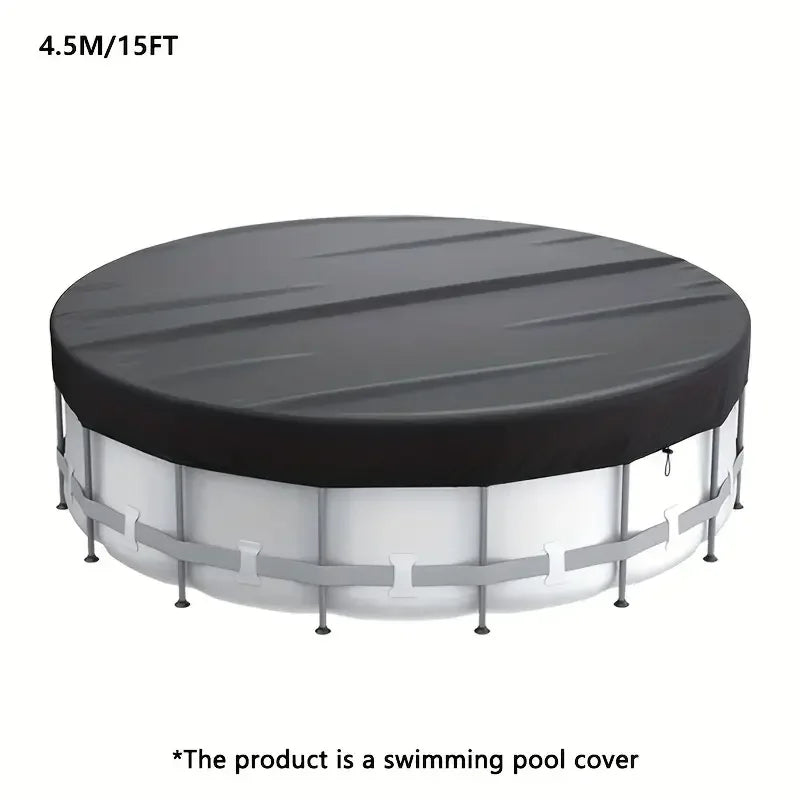 1 Piece Waterproof Foldable Round Pool Cover, Waterproof, Dustproof, Insect Resistant, For Inground Pool Protector Dust Cover