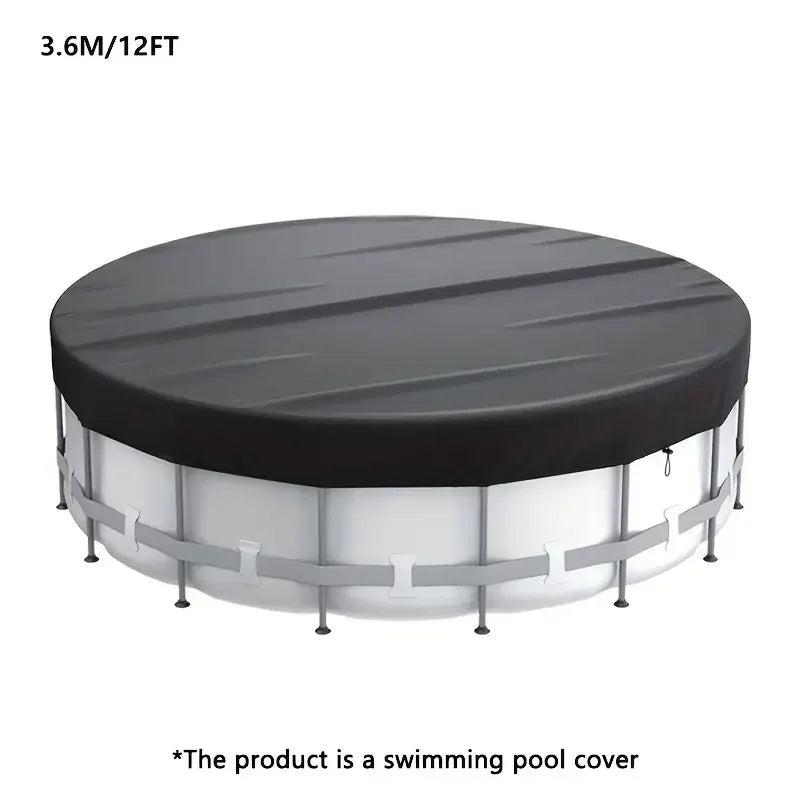 1 Piece Waterproof Foldable Round Pool Cover, Waterproof, Dustproof, Insect Resistant, For Inground Pool Protector Dust Cover