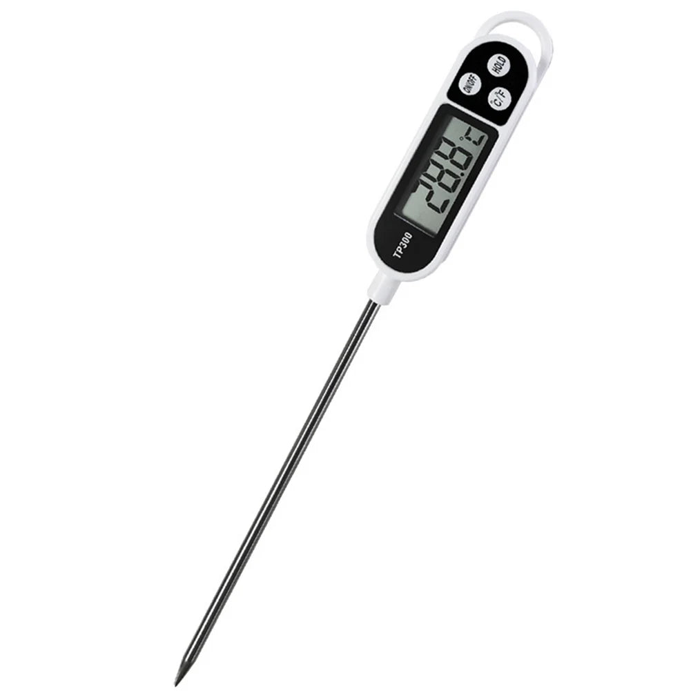 TP300 Kitchen Thermometer Instant Read Electronic Food Probe LCD Display Digital Temperature Measuring Tool for Home Kitchen Use